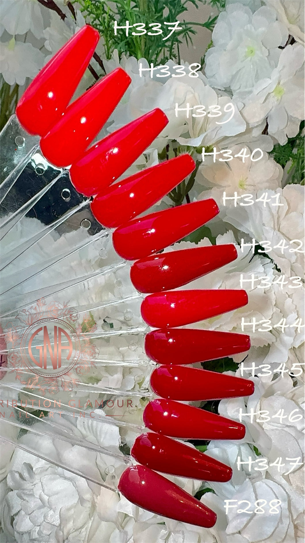 collection Vernis UV GNA  nuance de rouge Rouge