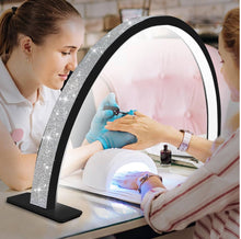 Lampe de table  Demi lune Bling Bling pour esthétique