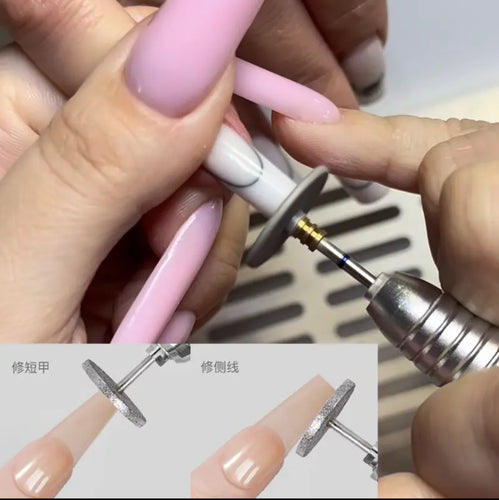 Bou de drill pour sillons et parallele d’ongles