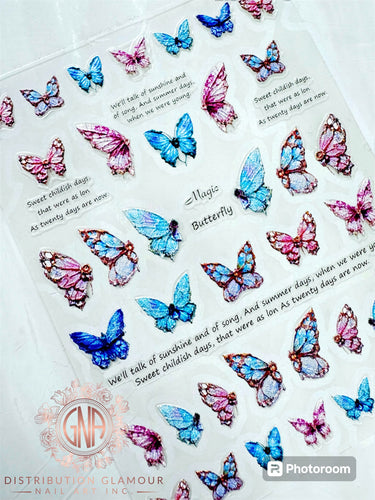 Sticker 5D papillon GNA6002