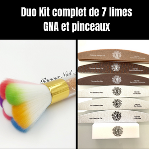 Duo Kit complet de 7 limes GNA et pinceaux