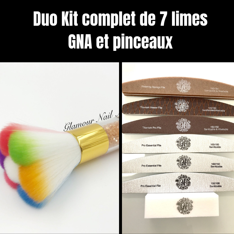 Duo Kit complet de 7 limes GNA et pinceaux