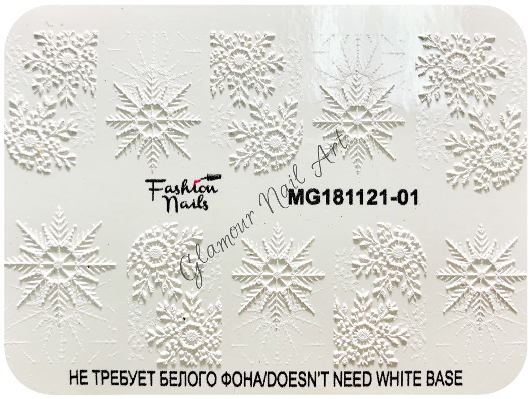 Sticker Flocon de neige 3D