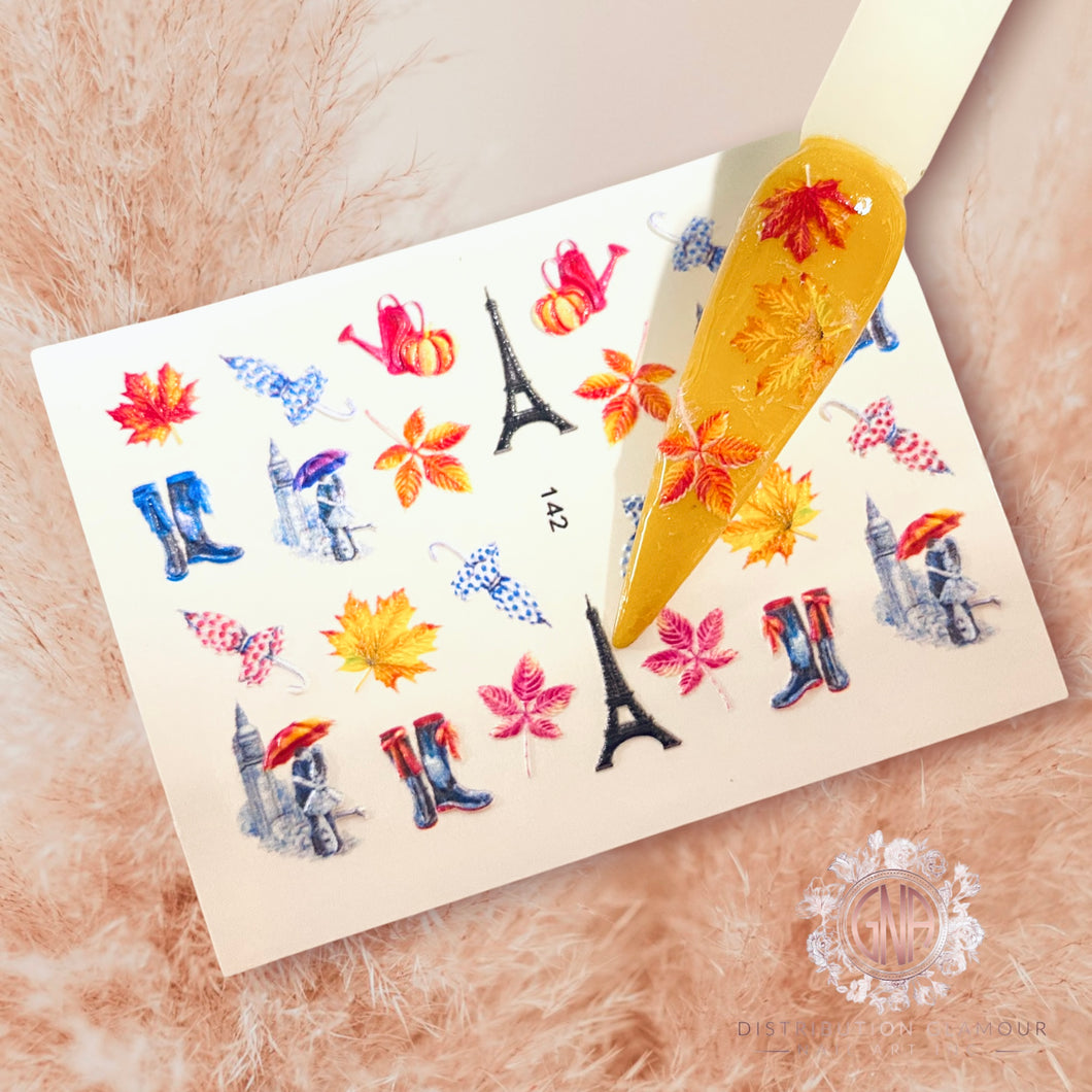 Sticker 3D feuilles d’automne 142