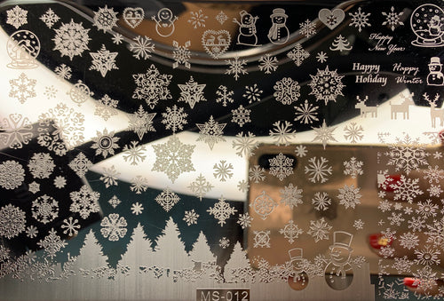 Plaquette de stamping flocons de neige Hiver