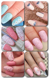 designs 3D avec gel paint et moulage