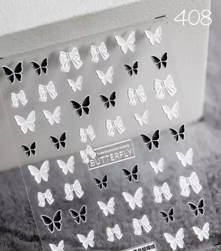 Sticker 5D papillons