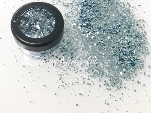 Paillette Metallique bleu pale