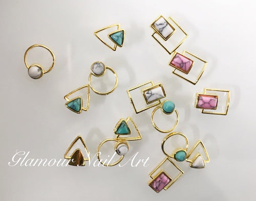 Deco anneaux avec pierres