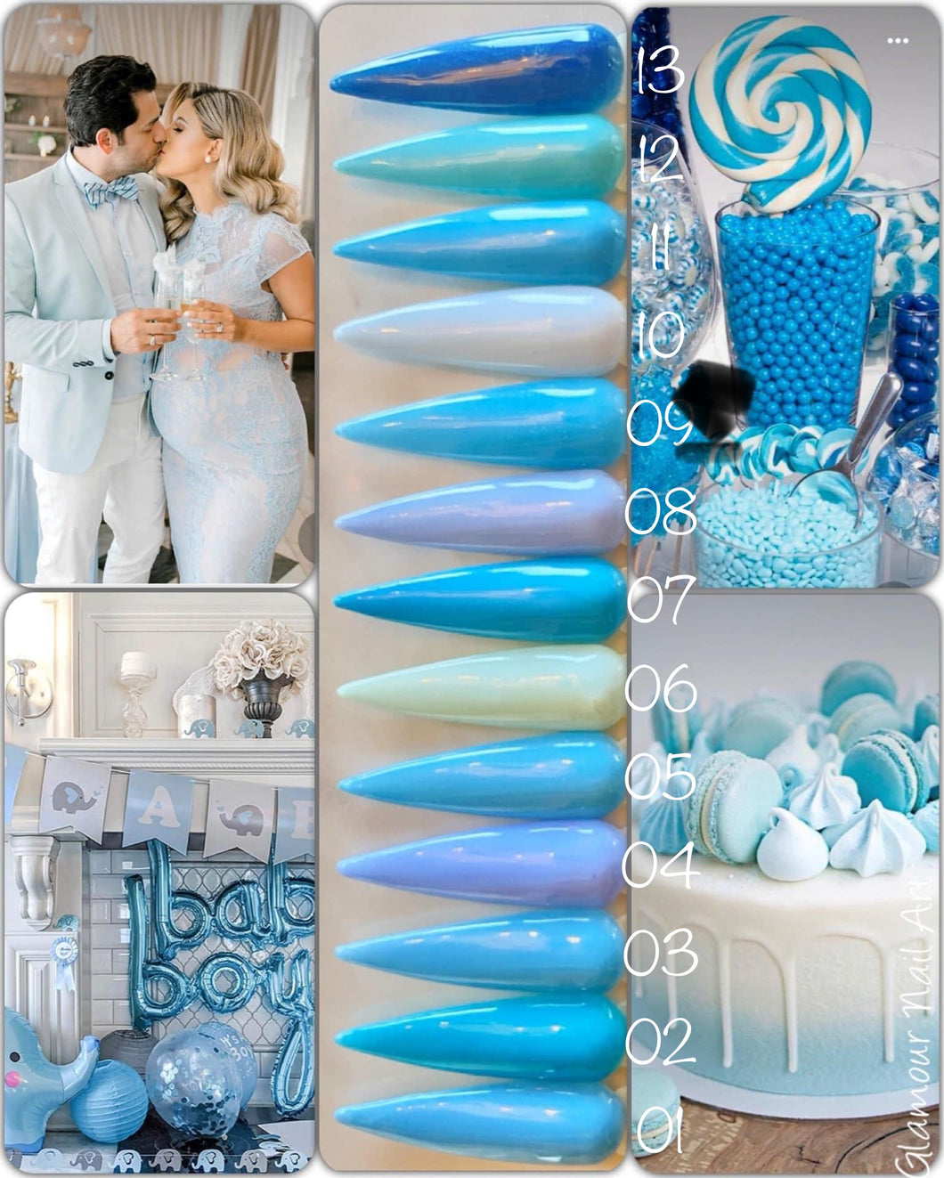 Collection Blue baby Shower