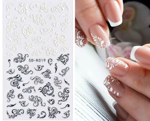 Gna Sticker 4D arabesque Noir et blanc