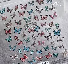 Sticker 5D papillons