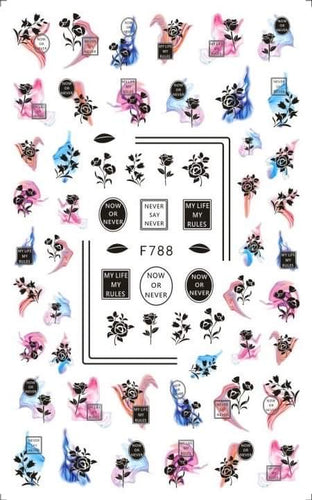 Gna Sticker fumée et roses